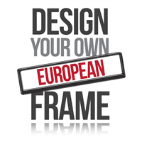 Personalised European Number Plate Frames