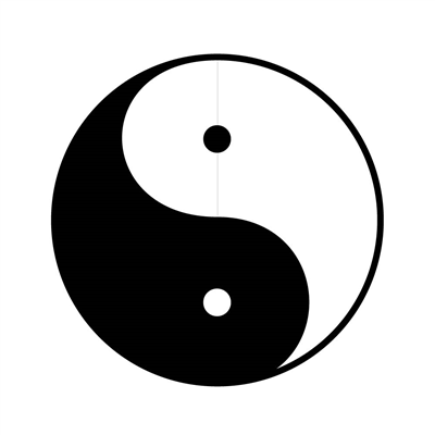 Yin Yang Decal